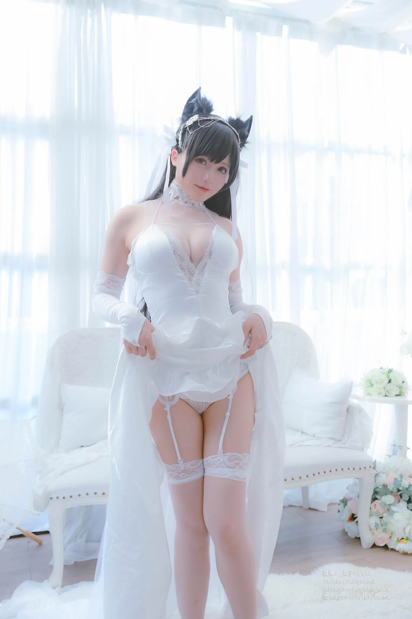 Nyako喵子 – NO.38 爱宕婚纱 [62P]插图2